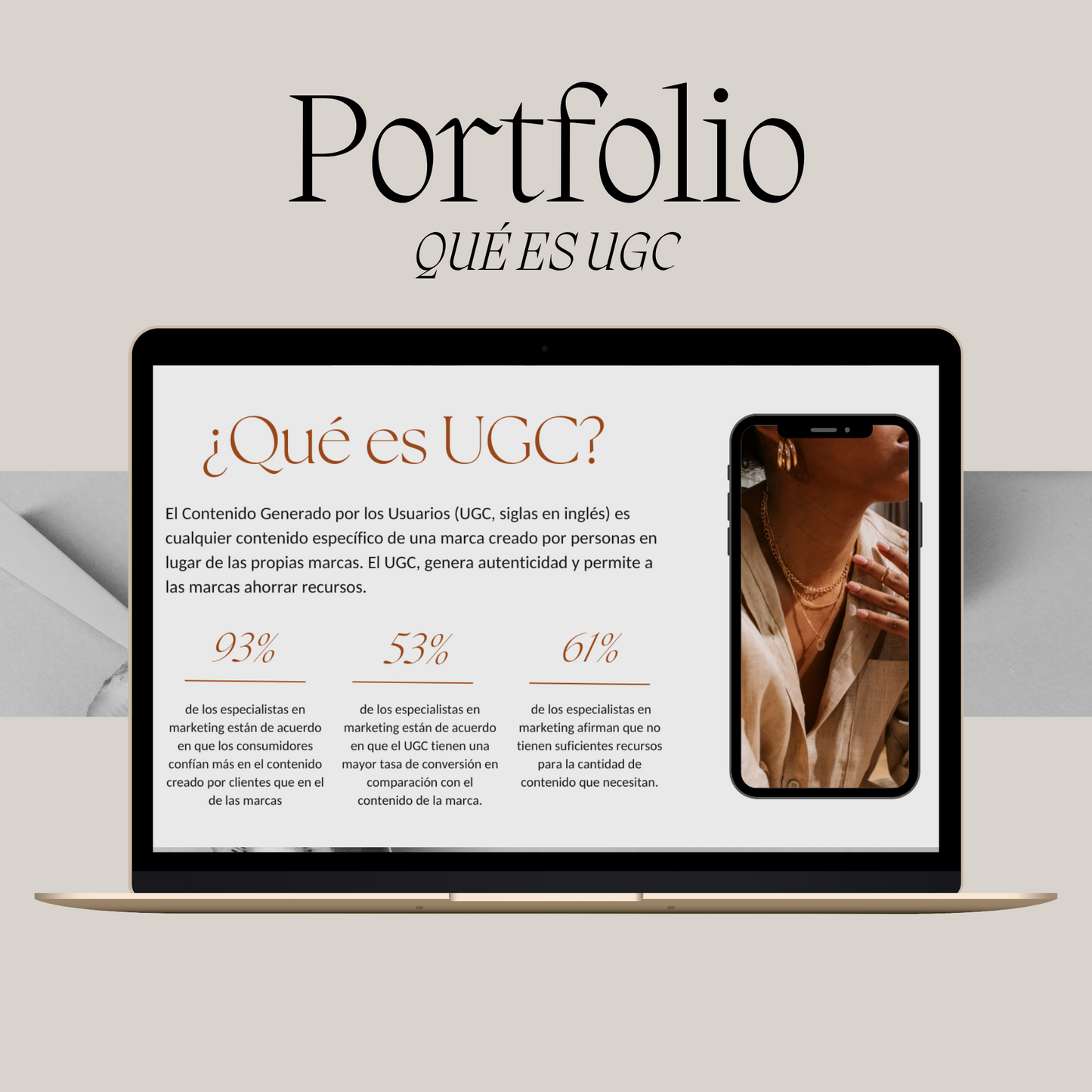 Plantilla de Portfolio UGC  (creador de contenido)