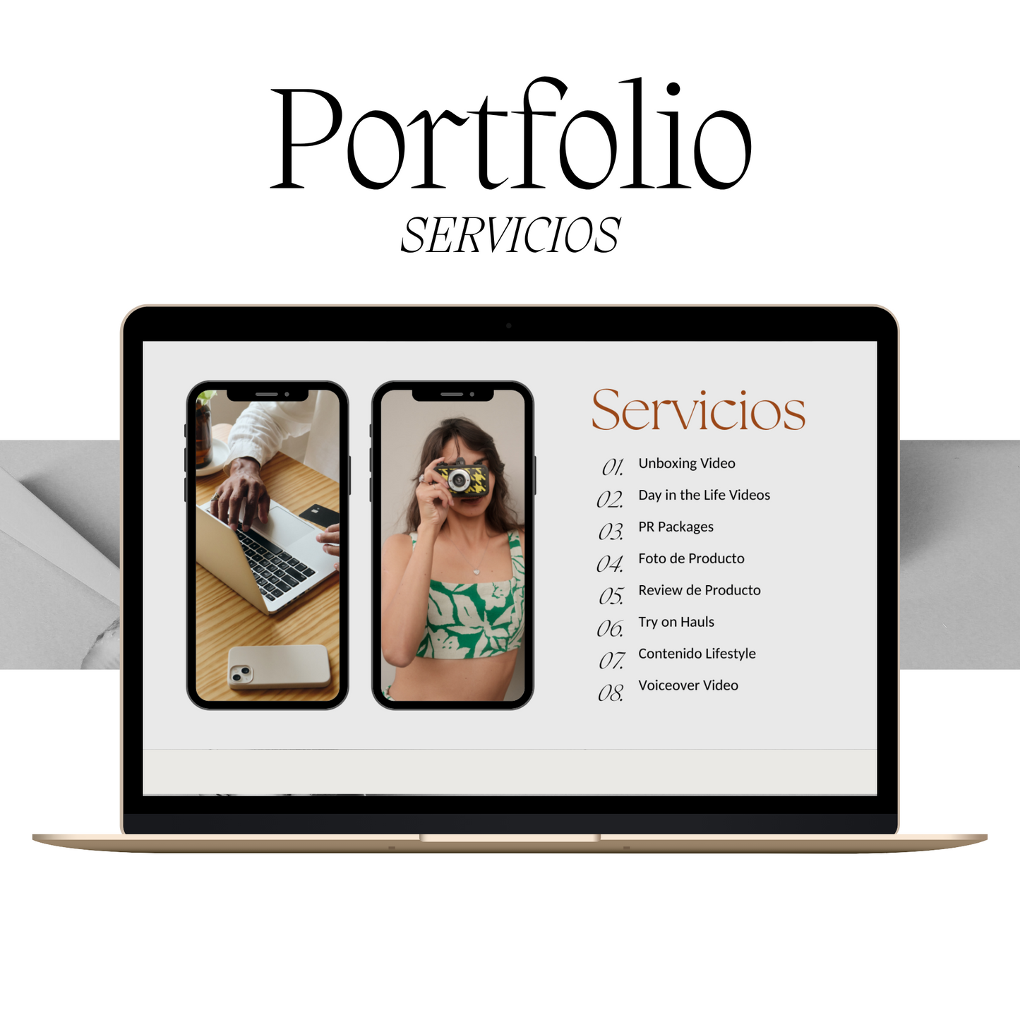 Plantilla de Portfolio UGC  (creador de contenido)