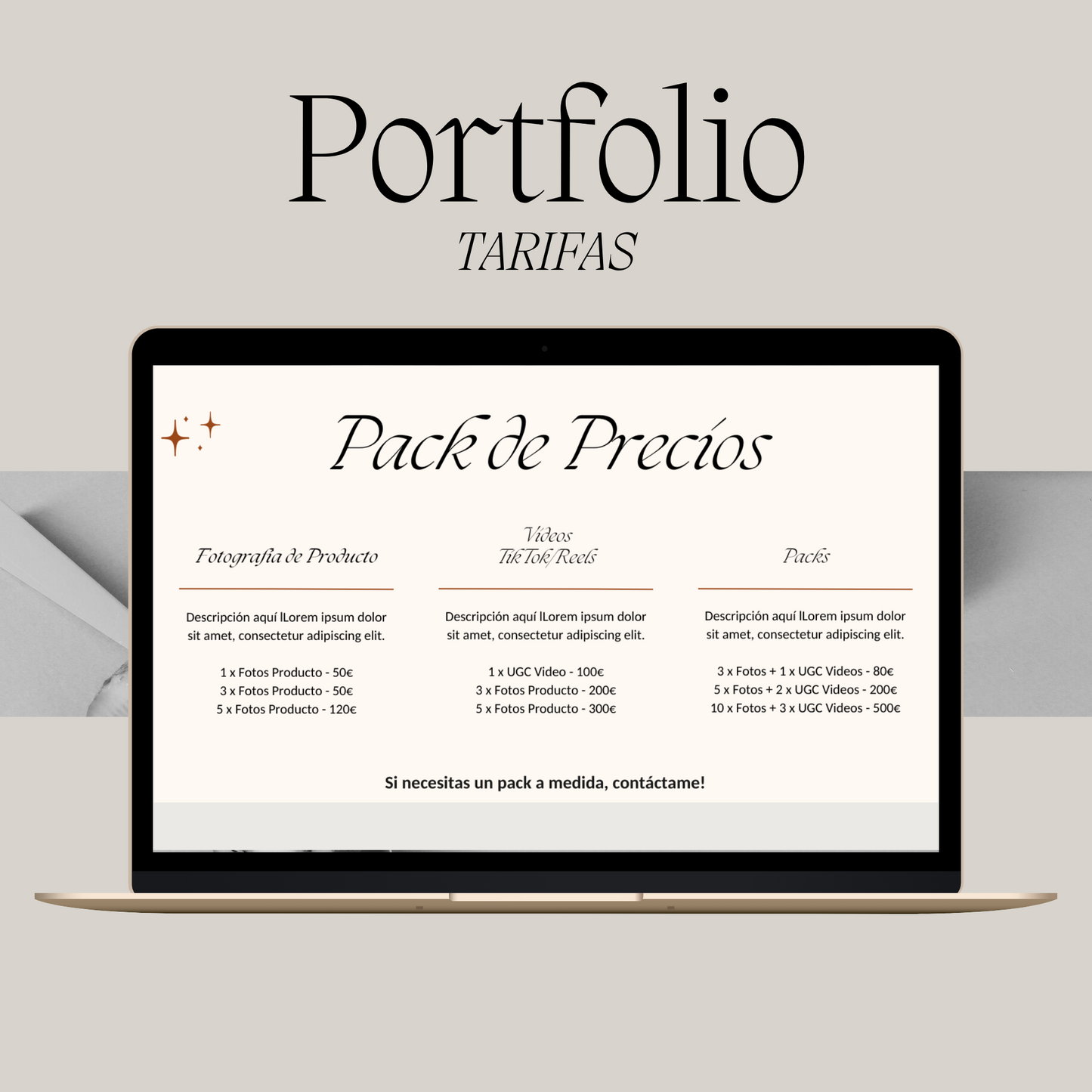 Plantilla de Portfolio UGC  (creador de contenido)