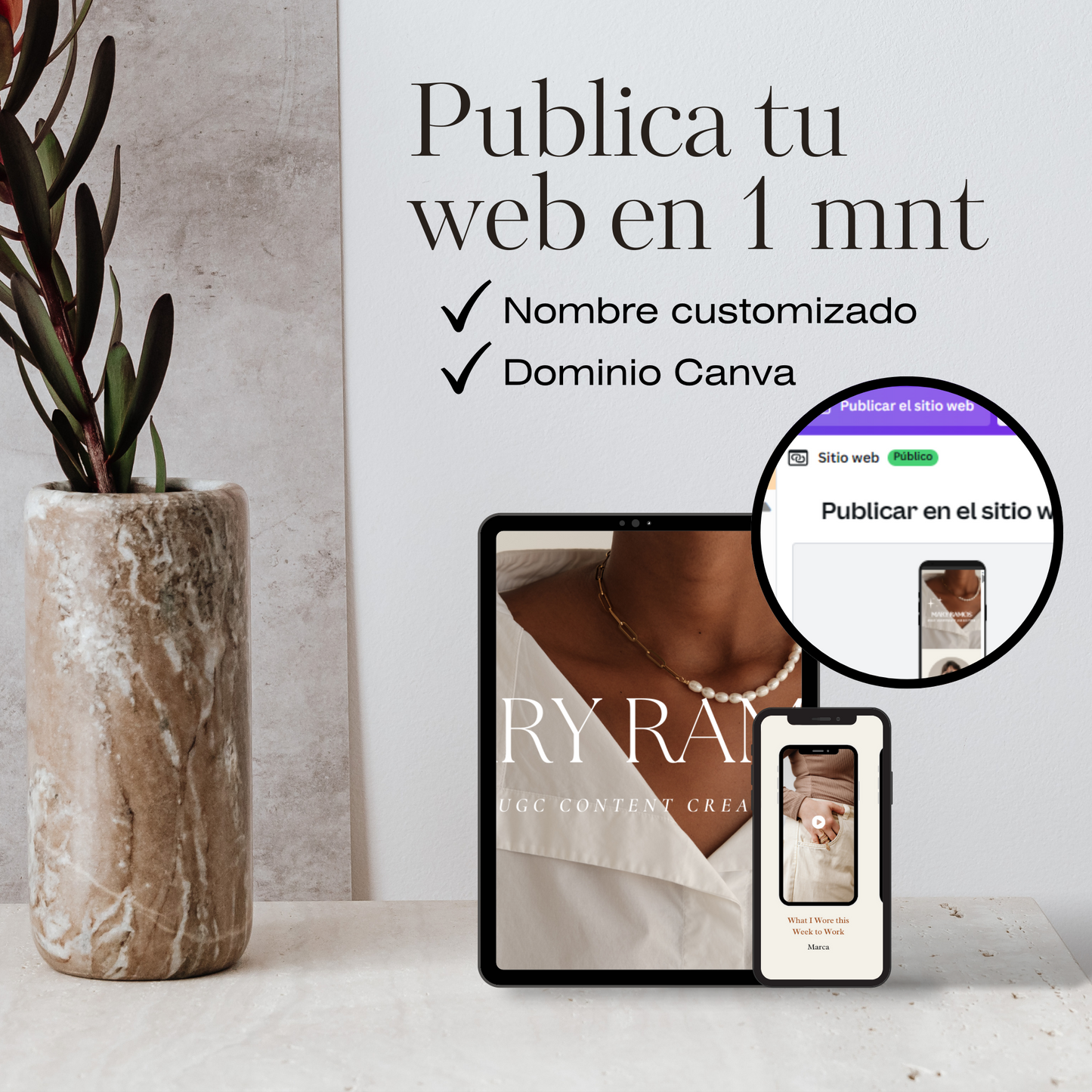 Plantilla de Portfolio UGC  (creador de contenido)