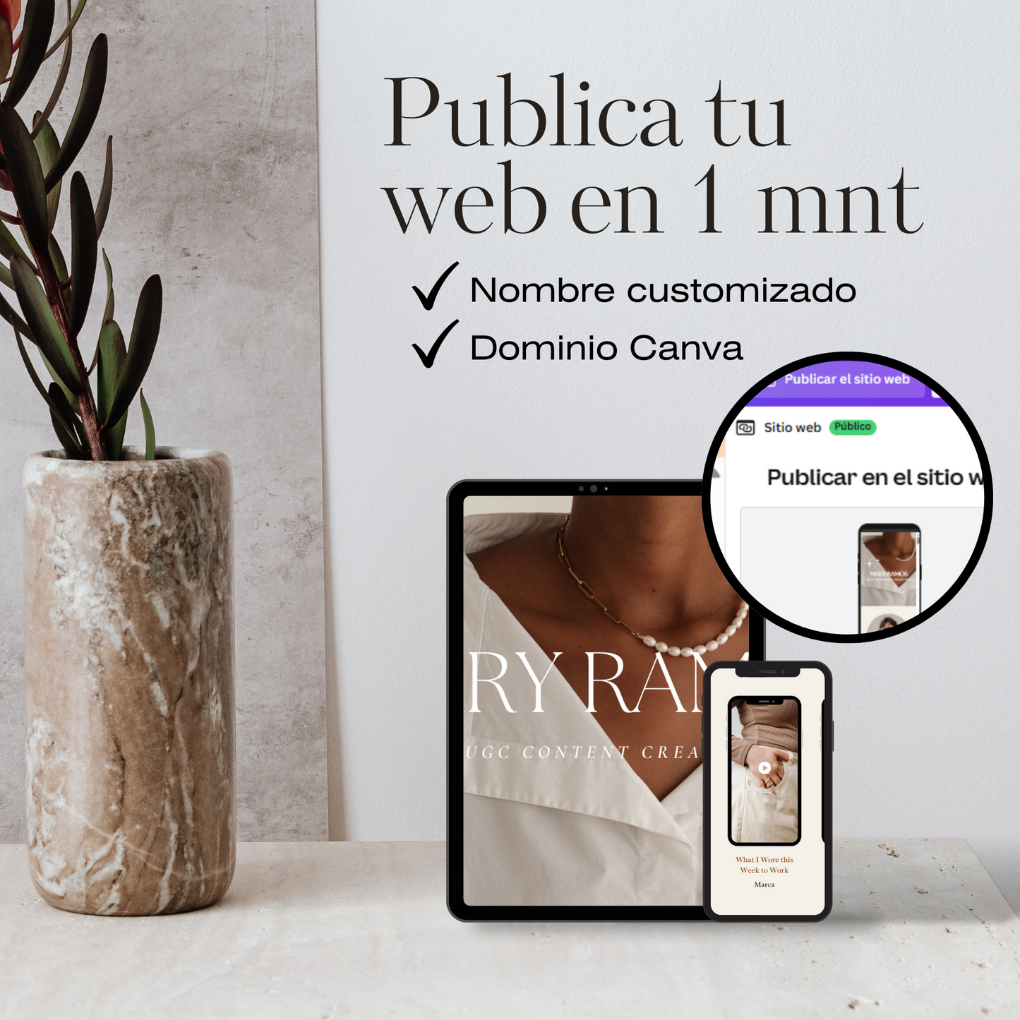 Plantilla de Portfolio UGC (creador de contenido)