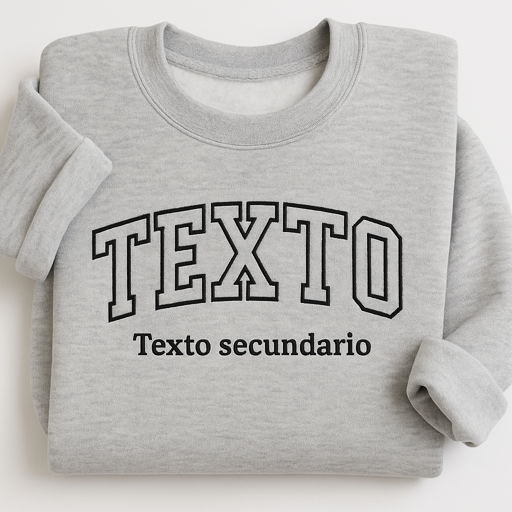 Sudadera con bordado personalizado
