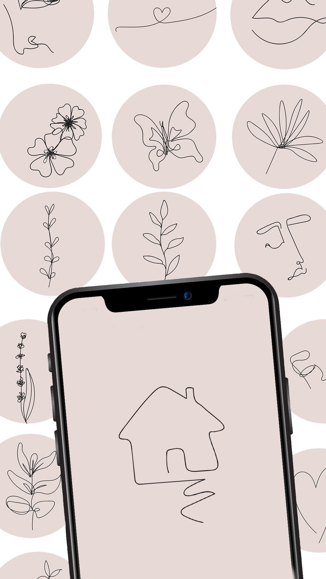 55 Portadas para Instagram stories destacadas - Handwritting nude