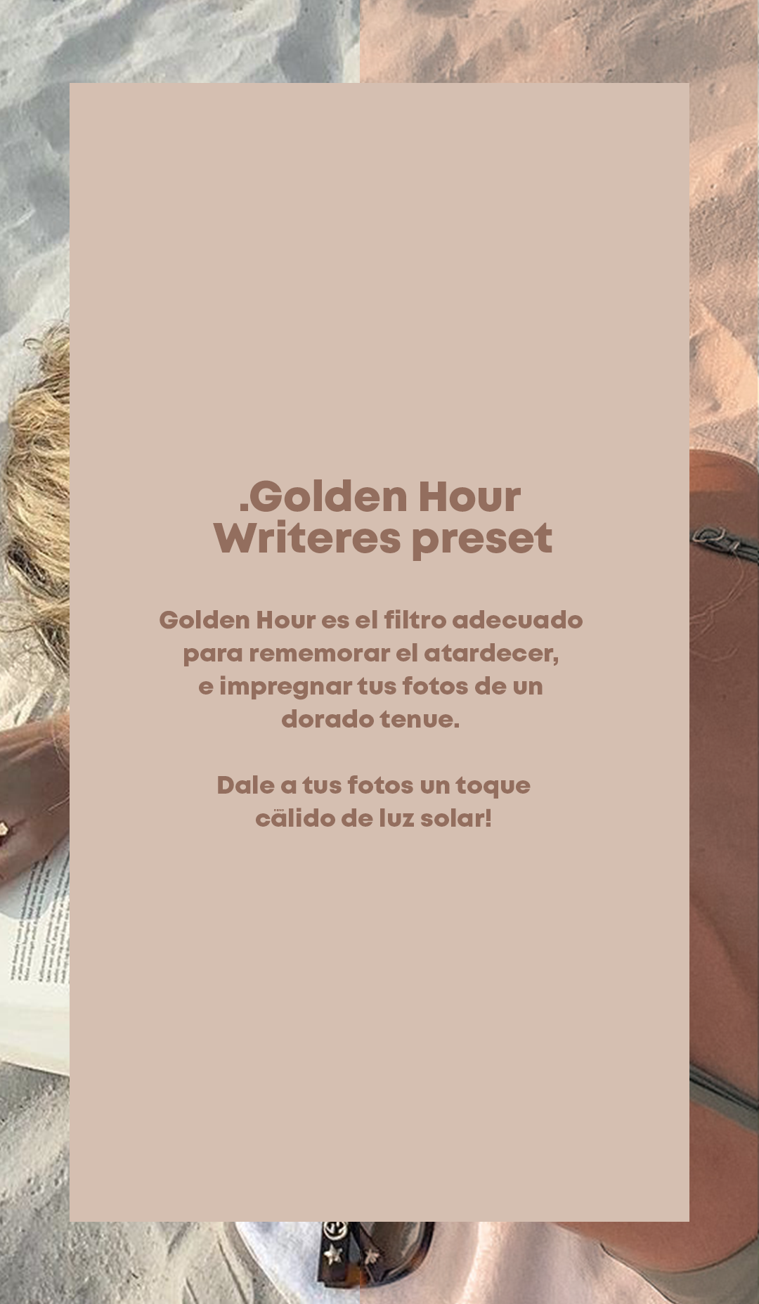 Writeres Golden Hour Preset
