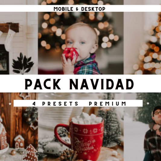 Pack Navidad - 4 presets ordenador/movil