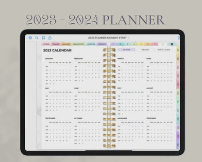 Goodnotes templates planner 2023