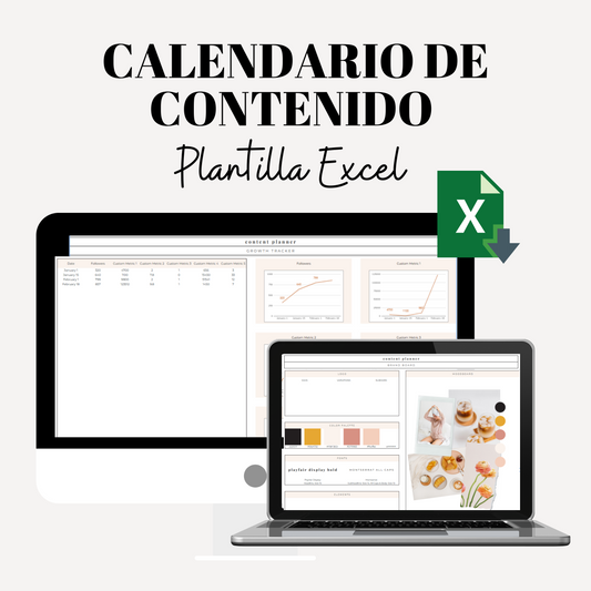 Plantilla de Calendario de Contenido de Redes Sociales  (Excel)