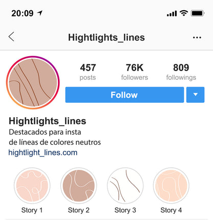 42 Iconos Boho - Destacados para Instagram Stories