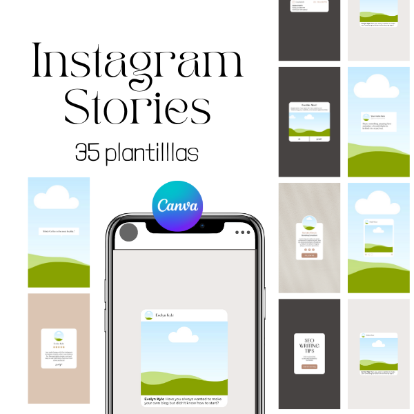 35 Plantillas para Instagram Stories editables (Colección engagement)