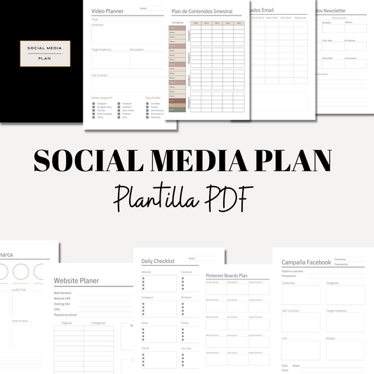 Plan de Redes Sociales - PDF